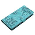 Miniatyrbillede 4 af 5: Til Samsung Galaxy S24 Mobiltelefon Cover Præget PU Læder Wallet Stand Anti-Drop Cover[HK] Style E Multicolor