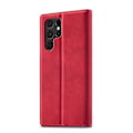 Miniatyrbillede 3 af 5: LC.IMEEKE Magnetisk Læder Etui Til Samsung Galaxy S22 Ultra[HK] Red