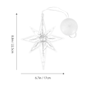 Pikkukuva 1 / 3: 1 kpl Joulu Imesijä Valo Polaris Design Led Valo Koriste Lamppu (ei Akkua)[HK] Transparent 22.50X17.00X2.50CM