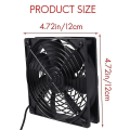 Pikkukuva 5 / 5: 120 mm:n 5 V USB-virralla toimiva PC-reitittimen tuulettimet nopeuden säätimellä, korkea ilmanvirtaus jäähdytystuulettimet reitittimen tilaan [HK] As shown