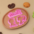Miniatyrbild 4 av 5: Barbie Huvud Stämpel Flickor Kakform Set 3d Tryckt Tårta Choklad Fondant Form Gjutform Köksverktyg[HK] 10Set