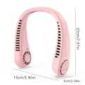 Miniatyrbillede 2 af 5: 2023 Ny Halsventilator Foldbar Personlig Ventilator Fri Bladløs Ventilator Justerbar Bærbar Ventilator med USB-opladning 3 Hastigheder[HK] pink