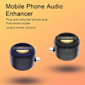 Miniatyrbild 2 av 5: Mini Högtalare Plug-and-play Mobiltelefon Högtalarförstärkare Portabel Subwoofer Ljudbox för Hemmakontor[HK] Clear