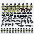 Pikkukuva 1 / 5: 12 kpl Sotilas Action Figurit SWAT-tiimi Poliisihahmot Rakennuspalikat Leikkiseti [HK]