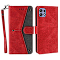 Pikkukuva 1 / 5: Motorola Edge 50 Pro 5G -kotelo, nahkainen suojakotelo [HK] Red