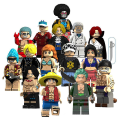 Miniatyrbild 2 av 3: 15-delad One Piece Actionfigur Byggklossleksaker Barns Pedagogiska Monteringssaker[HK] A set of 15 styles A about 5 cm