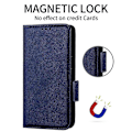 Miniatyrbillede 5 af 5: For XREAL Beam Pro Etui Litchi Tekstur PU Læder Wallet Flip Telefon Cover[HK] Dark Blue