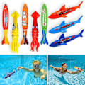Miniatyrbilde 5 av 5: Barnebasseng Dykkelekesett, Øv Dykking Og Svømming, Undervanns Flerfarget Synkende Blekksprut (sett med 6)[HK] Various color classification