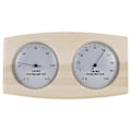 Miniatyrbild 1 av 5: Bastutermometer Hygrometer i trä, väggmonterat spatillbehör, mekanisk, inget batteri krävs - För familjehotell Sa[HK]