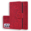 Miniatyrbillede 1 af 5: Wallet Case til Samsung Galaxy A52/A52S Premium PU Læder Flip Cover Mandala[HK] Red