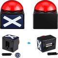 Miniatyrbillede 3 af 5: Spil Svar Buzzer Alarm Knap Med Lyd Lys Quiz Got Talent Buzzer[HK] Red