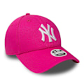 Miniatyrbillede 2 af 4: Dame 9Forty Justerbar Buet Skygge OSFA Kasket ~ New York Yankees[HK] One Size fuchsia pink