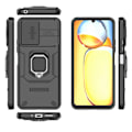Pikkukuva 5 / 5: Xiaomi Redmi 13C/ Poco C65 4G Kotelo Jalustalla ja Liukuvalla Linssinsuojalla [HK] Black