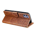 Miniatyrbild 3 av 5: För Motorola Edge 50 Pro 5G Fodral Splitsning Sömnad Läder Flip Skyddande Skal[HK] Brown