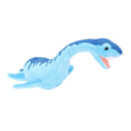Miniatyrbillede 3 af 4: Plesiosaurus Dinosaur Plyslegetøj Realistisk Blød Blå Dinosaur Fyldt Dyr Legetøj Til Soveværelse[HK]