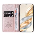 Pikkukuva 2 / 5: Honor Magic7 Lite 5G/ X9c 5G Lompakkokotelo Korttipaikalla Jalustalla Nahkainen Puhelinkotelo [HK] Rose Gold