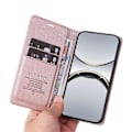 Miniatyrbild 4 av 5: Plånboksfodral för Oppo Find X8 Pro 5G YIKATU YK-001 PU Läder Telefonskal med Ställ - Grön[HK] Rose Gold Multicolor