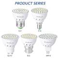 Pikkukuva 3 / 5: 110V 220V LED Kasvilamppu E14 MR16 GU10 E27 Täyden Spektrin Kasvilamput[HK] E14
