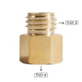 Miniatyrbillede 2 af 5: Soda Co2 Gas Konverter Adapter Til Tr21-4 Hun Til Tr21-3 Han Gevind Quooker Cube Tank Output Cop[HK]