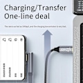 Miniatyrbilde 5 av 5: 100W Power Delivery USB C til C Kabel 90 Graders Type-c 10Gbps Ladekabel[HK] 1.5m