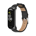 Pikkukuva 2 / 3: Mikrokuitunahkainen kellon ranneke Samsung Galaxy Fit 2:lle Black
