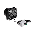 Miniatyrbillede 5 af 5: USB Hastighedskontrol Ventilator Røgabsorberende Emhætte Ventilator Rørkanal Udstødningsventilator USB Justerbar Hastighedsventilator[HK] Black