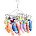 Miniatyrbild 5 av 5: Socktorkställning, hängande torkställning med 36 vindtäta klämmor i rostfritt stål för strumpor, underkläder, kläder, handdukar [HK]