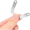 Miniatyrbillede 3 af 5: HKK 10 stk. U-formet metalventilplade Metal luftkompressor fittings ventilplade 60mm bredde elværktøjsdele tilbehør