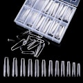Miniatyrbillede 2 af 5: HK  Neglesalons Præstationer Transparent Farve Spids Oval Rør Form Trapezoid