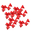 Miniatyrbillede 2 af 5: 40/pakke Røde Gem Polyhedral Terninger Sæt D4 Terning Firsidig Terning Til Brætspil[HK]