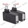 Miniatyrbild 2 av 5: Micro Usb Otg 90 Graders Adapter För Stick Tv Snes Mini Nes Mini Med , Vänster / Höger Er[HK] RIGHT ANGLE X2