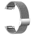 Miniatyrbillede 1 af 3: Til Fitbit Charge 6/5 Milanese Mesh Urremme Udskiftningsurremme[HK] Style B Fitbit Charge 6 Silver