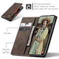 Miniatyrbilde 5 av 5: CASEME 013-serien for Samsung Galaxy A55 5G deksel PU-lær Stativ Visning Business Telefondeksel[HK] Style E Multicolor
