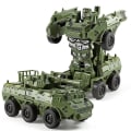 Pikkukuva 1 / 5: Pojat Transformer Lelut Tankki Ajoneuvo Muuntajat Lapset Robot Lapset Syntymäpäivälahja[HK] Green Armored Car