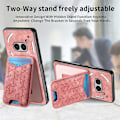 Miniatyrbillede 5 af 5: Til Nothing Phone (2a) Etui med Præget Mønster, Kortholder, Støttefod, Læder Bagcover [HK] Style A Multicolor