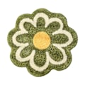 Miniatyrbillede 1 af 5: Sød blomstformet vaskbart bademåtte skridsikkert absorberende badeværelsesmåtte blød fluffy sjov toiletmåtte søde badeværelsesmåtter[HK] Green
