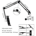 Miniatyrbillede 4 af 5: Tablet Holder til Seng, Justerbar og Sammenklappelig med 360 Graders Rotation til iPhone, iPad, Mobiltelefon, Tablet[HK]
