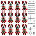 Miniatyrbillede 4 af 5: Middelalderlig romersk soldatregiment 12 byggeklodser minifigurer og små partikelsamlingslegetøj[HK] 12 pieces in a set