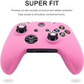 Miniatyrbild 3 av 5: Sött Skinnskydd för Xbox One / Series X/S Handkontroll Halkfritt Silikongrepp Skyddsfodral Tillbehörsset Trådlöst[HK]