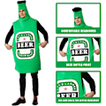 Pikkukuva 4 / 5: Olutpullopuku miehille, olutpullopuku aikuisille - roolileikki Oktoberfest-asu, hauska Halloween-asu olutpullolla, Cosplay C[HK]
