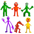 Miniatyrbillede 1 af 2: 6/8stk Roblox Rainbow Friends Actionfigurer Legetøj Model Dukke Gaver[HK] A