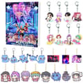 K-POP Character Model Countdown Calendar Blind Box Set Keychain Gift [NC]