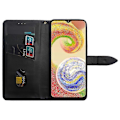 Miniatyrbillede 3 af 5: IDEWEI Beskyttelsesetui i PU-læder med kortslot til Samsung Galaxy A35 5G [HK] Style F Multicolor