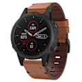 Miniatyrbilde 1 av 5: Lærreim for Garmin Fenix 5S Plus For Garmin Fenix 5S Plus[HK] Brown 120cm
