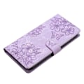 Miniatyrbillede 4 af 5: Til Samsung Galaxy S24 Mobiltelefon Cover Præget PU Læder Wallet Stand Anti-Drop Cover[HK] Style C Multicolor
