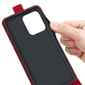 Pikkukuva 3 / 5: Motorola Edge 50 Neo 5G -kotelo korttipaikoilla, pystysuuntainen läppä nahkainen puhelinkotelo - Musta[HK] Red Multicolor