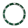 Miniatyrbilde 2 av 5: Urskive Keramisk Bezel, Submariner Automatisk Erstatningstilbehør [HK] WhiteGreen