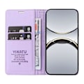 Miniatyrbild 5 av 5: Plånboksfodral för Oppo Find X8 Pro 5G YIKATU YK-001 PU Läder Telefonskal med Ställ - Grön[HK] Light Purple Multicolor