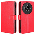 Miniatyrbillede 1 af 5: Til ZTE nubia Focus Pro Etui Crazy Horse Tekstur PU Læder Telefon Wallet Cover[HK] Style B Multicolor