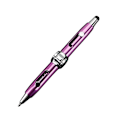 Miniatyrbillede 1 af 5: Multifunktionel kuglepen i metal med kapacitiv spids, fidget spinner-legetøj og stressbold [HK] Purple